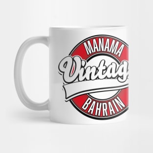 Manama Bahrain Vintage logo Mug